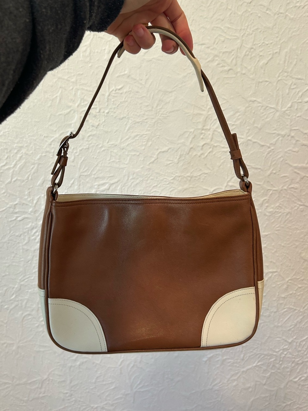 Coach Vintage Brown Leather Hobo Shoulder Bag